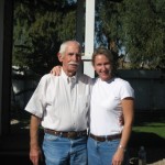 Rancher Jim Wood and Cami Beiter back in the day.